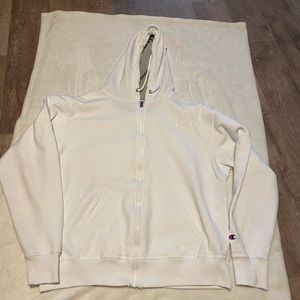 Mens champion white hoodie
